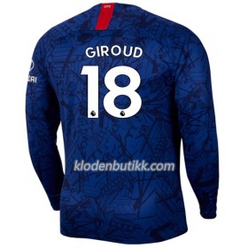 Chelsea GIROUD 18 Hjemme Fotballdrakt 2019-2020 Langermet